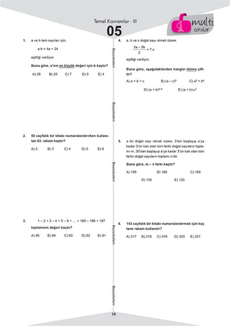2013 kpss matematik alan soruları
